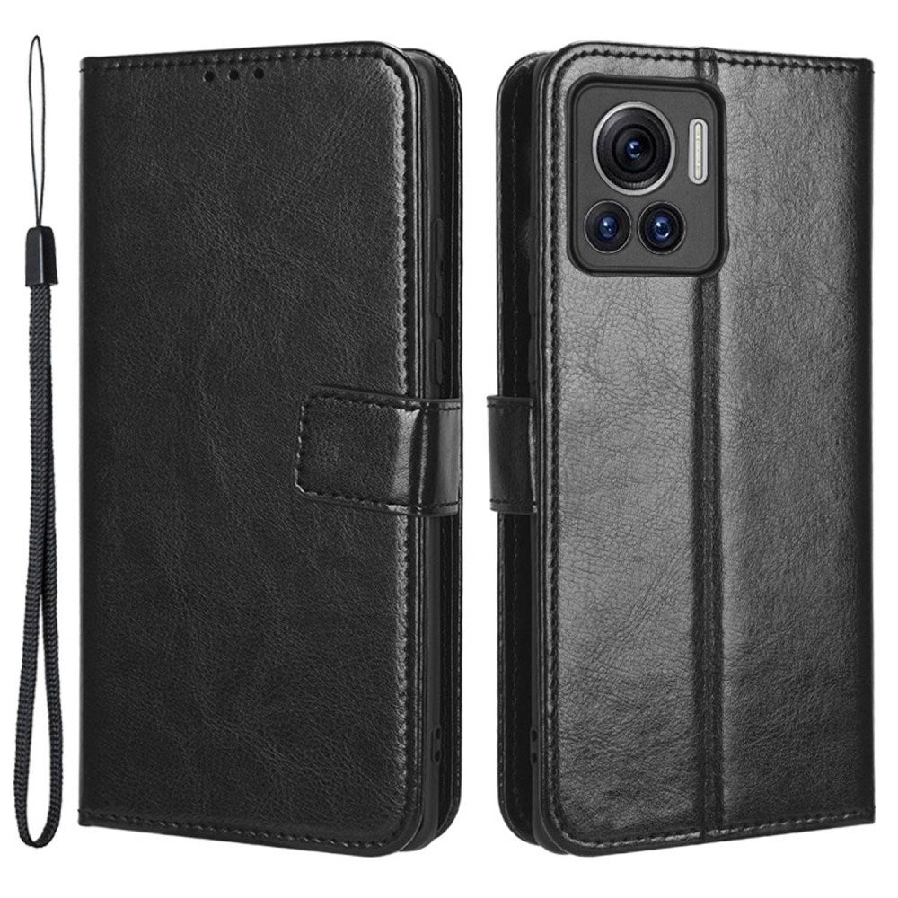 EIDERWOOD Motorola Edge 30 Ultra Kunstlæder Cover m. Pung & Ståfunktion - Sort