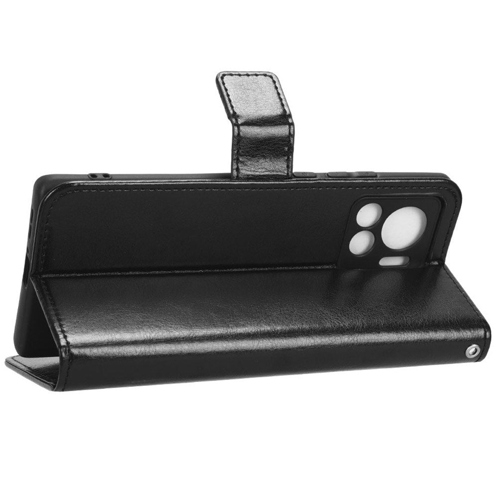 EIDERWOOD Motorola Edge 30 Ultra Kunstlæder Cover m. Pung & Ståfunktion - Sort