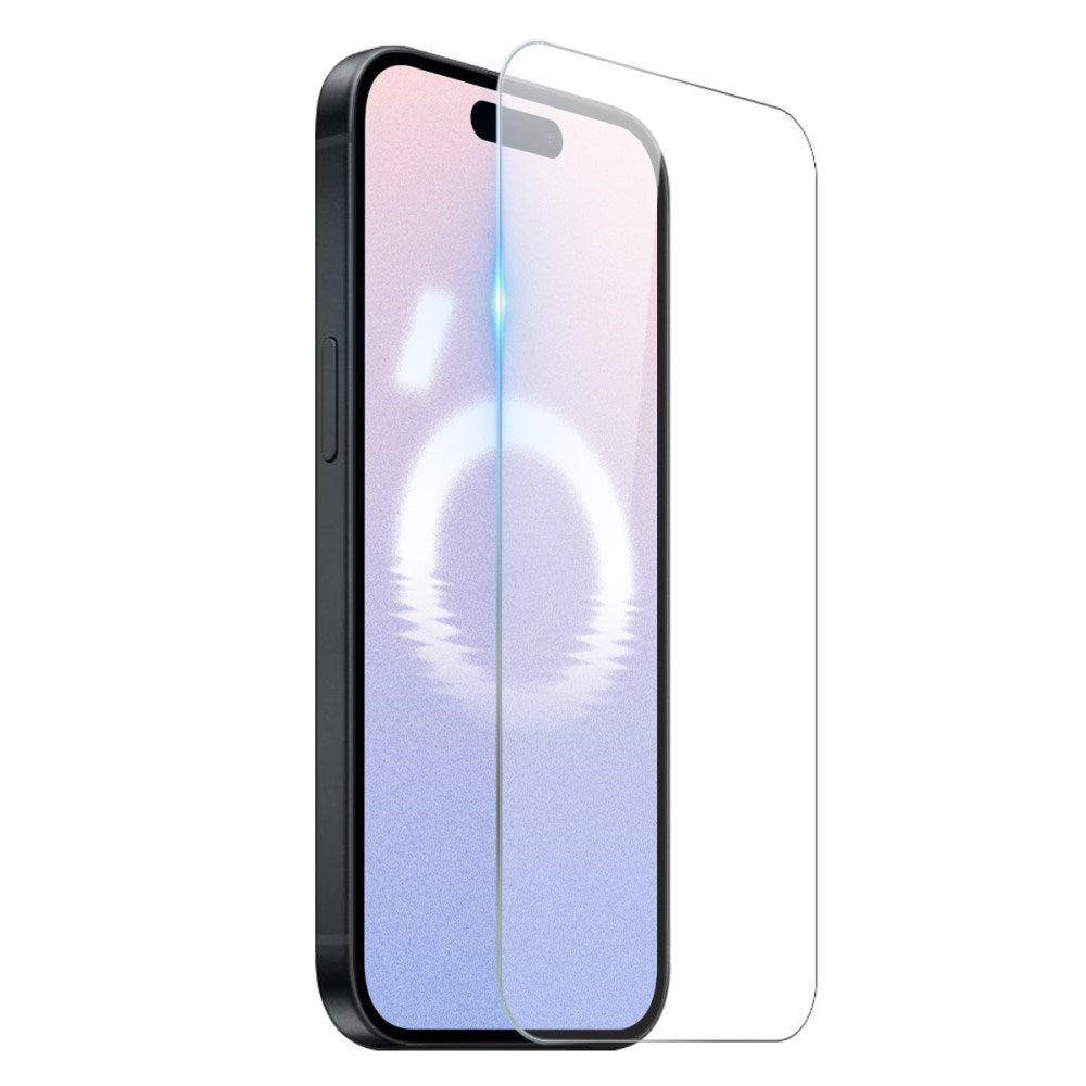 iPhone 16 Plus 2-i-1 Hærdet Glas Skærmbeskyttelse og Fleksibelt Plast Cover - Gennemsigtig
