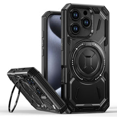 EIDERWOOD iPhone 16 Pro Håndværker Cover m. Magnetisk Kickstand - MagSafe Kompatibel - Sort