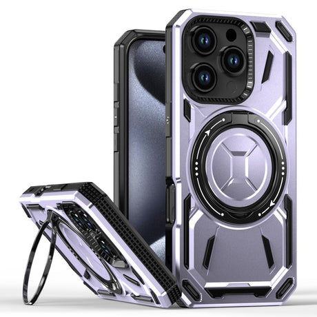 EIDERWOOD iPhone 16 Pro Håndværker Cover m. Magnetisk Kickstand - MagSafe Kompatibel - Lyslilla