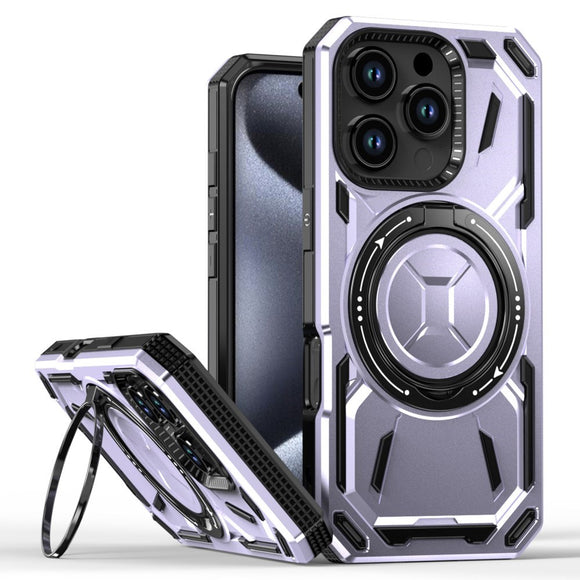 EIDERWOOD iPhone 16 Pro Håndværker Cover m. Magnetisk Kickstand - MagSafe Kompatibel - Lyslilla
