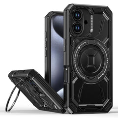 EIDERWOOD iPhone 16 Håndværker Cover m. Magnetisk Kickstand - MagSafe Kompatibel - Sort