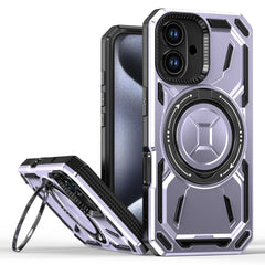 EIDERWOOD iPhone 16 Håndværker Cover m. Magnetisk Kickstand - MagSafe Kompatibel - Lyslilla