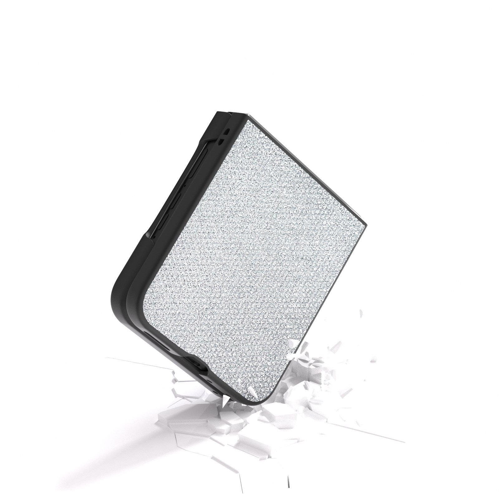 EIDERWOOD Motorola Razr 50 Ultra (5G) Vegansk Læder Glimmer Cover - Sølv