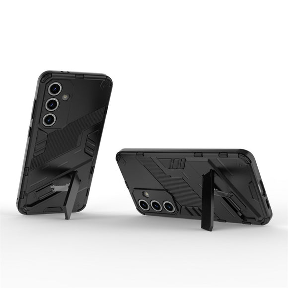Samsung Galaxy S24 FE Hybrid Cover m. Kickstand - Sort