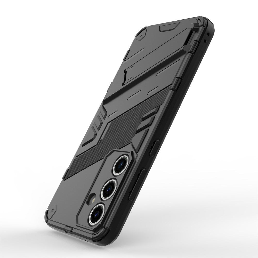 Samsung Galaxy S24 FE Hybrid Cover m. Kickstand - Sort