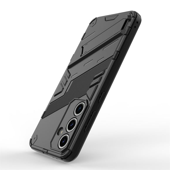 Samsung Galaxy S24 FE Hybrid Cover m. Kickstand - Sort