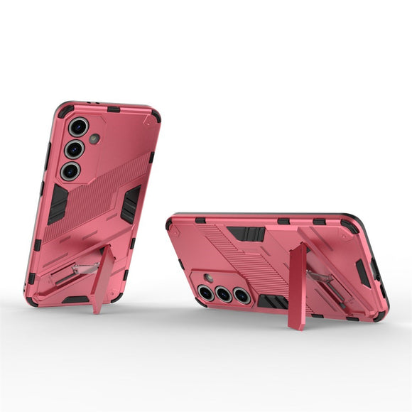 Samsung Galaxy S24 FE Hybrid Cover m. Kickstand - Lyserød