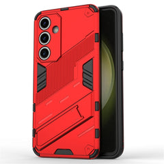 Samsung Galaxy S24 FE Hybrid Cover m. Kickstand - Rød