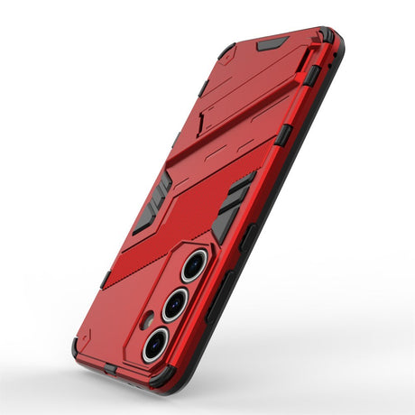 Samsung Galaxy S24 FE Hybrid Cover m. Kickstand - Rød