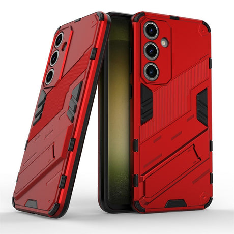 Samsung Galaxy S24 FE Hybrid Cover m. Kickstand - Rød