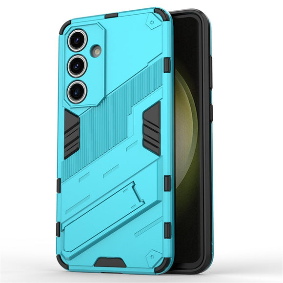 Samsung Galaxy S24 FE Hybrid Cover m. Kickstand - Blå