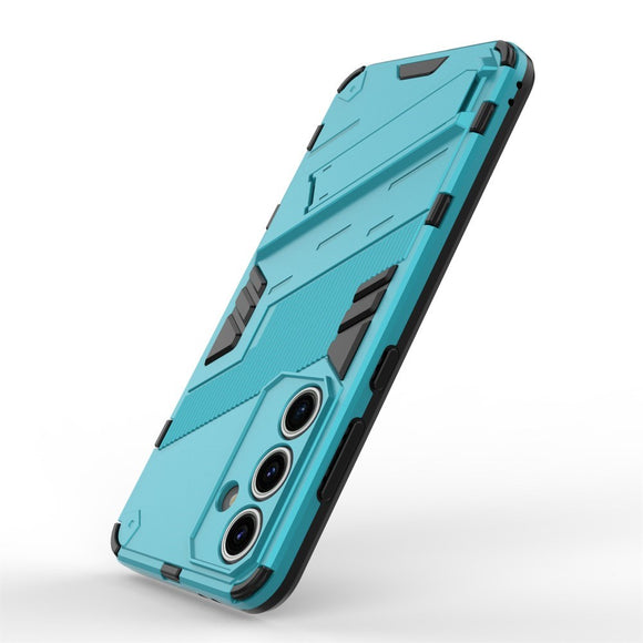 Samsung Galaxy S24 FE Hybrid Cover m. Kickstand - Blå