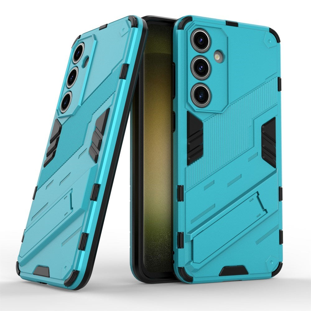 Samsung Galaxy S24 FE Hybrid Cover m. Kickstand - Blå