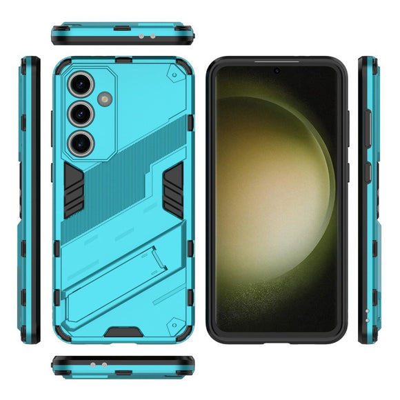 Samsung Galaxy S24 FE Hybrid Cover m. Kickstand - Blå