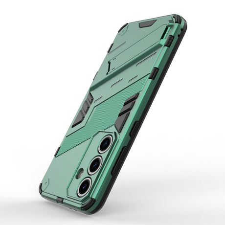 Samsung Galaxy S24 FE Hybrid Cover m. Kickstand - Grøn
