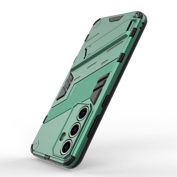 Samsung Galaxy S24 FE Hybrid Cover m. Kickstand - Grøn