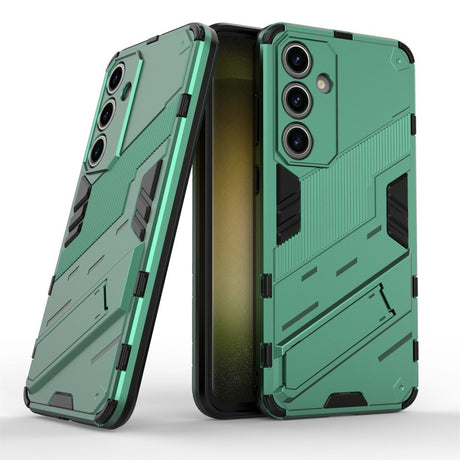 Samsung Galaxy S24 FE Hybrid Cover m. Kickstand - Grøn