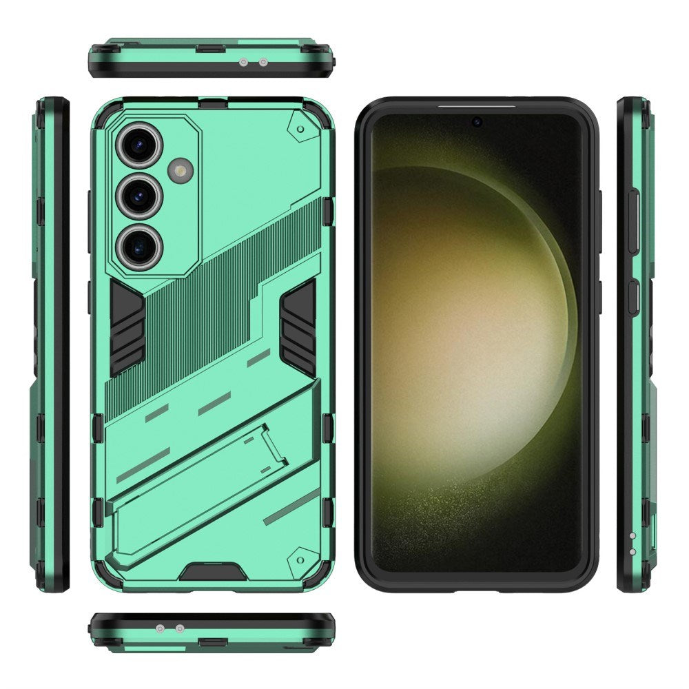 Samsung Galaxy S24 FE Hybrid Cover m. Kickstand - Grøn