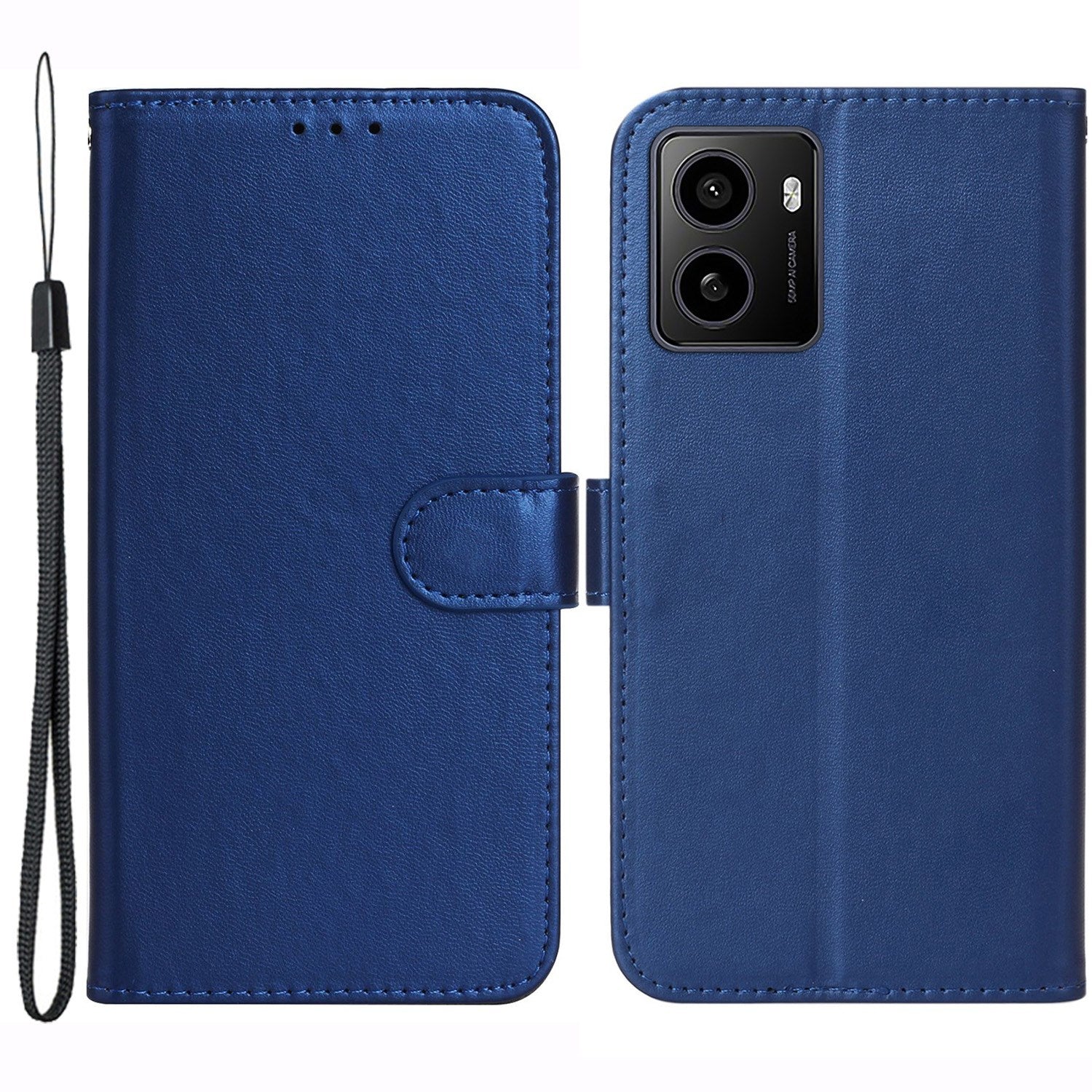 EIDERWOOD HMD Pulse/Pro/Plus Læder Cover m. Pung & Strop - Blå