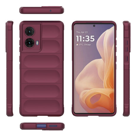 EIDERWOOD Motorola Moto G85 (5G) Fleksibelt Plastik Cover - Bordeaux Rød