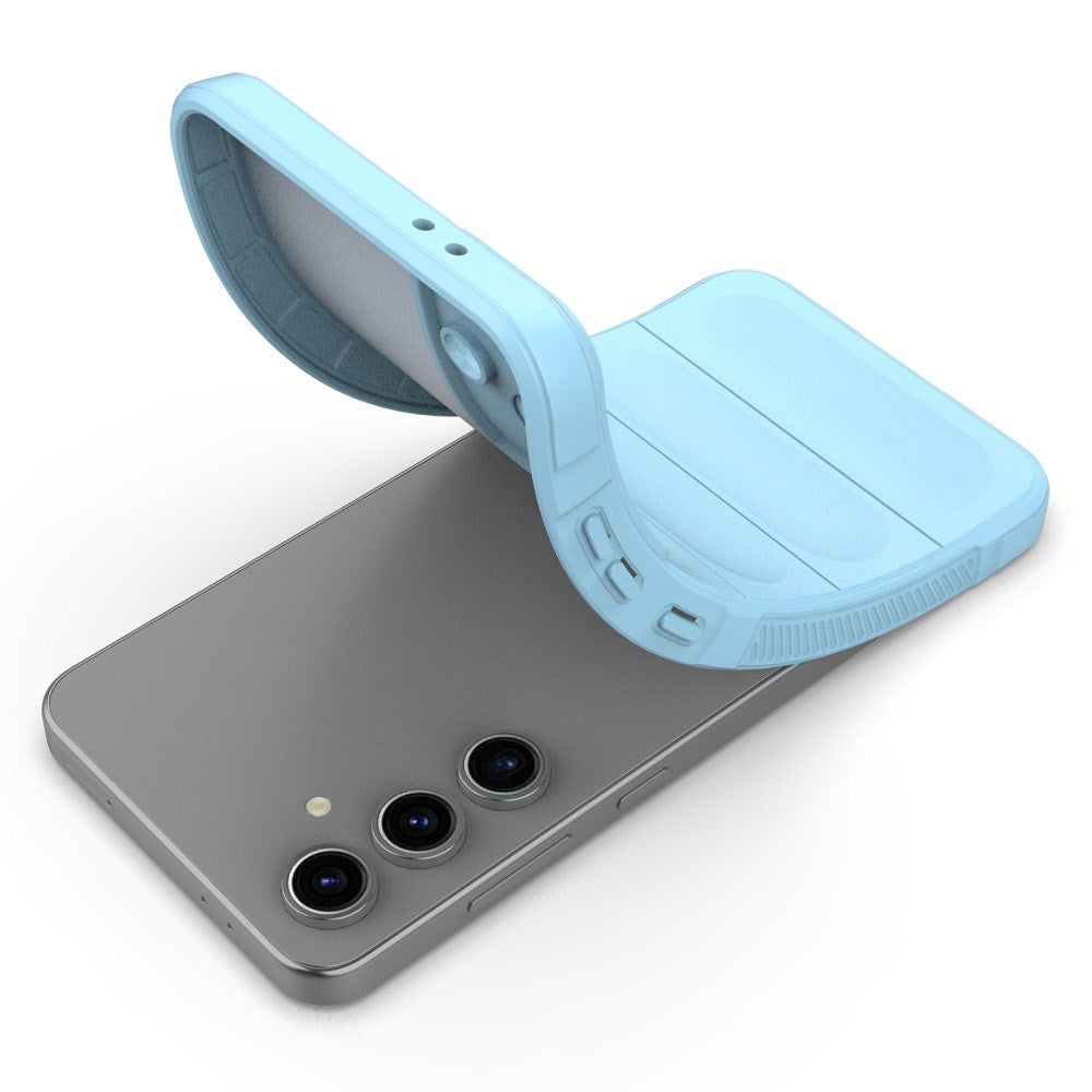 EIDERWOOD Samsung Galaxy S24 FE Fleksibelt Plastik Cover - Blå