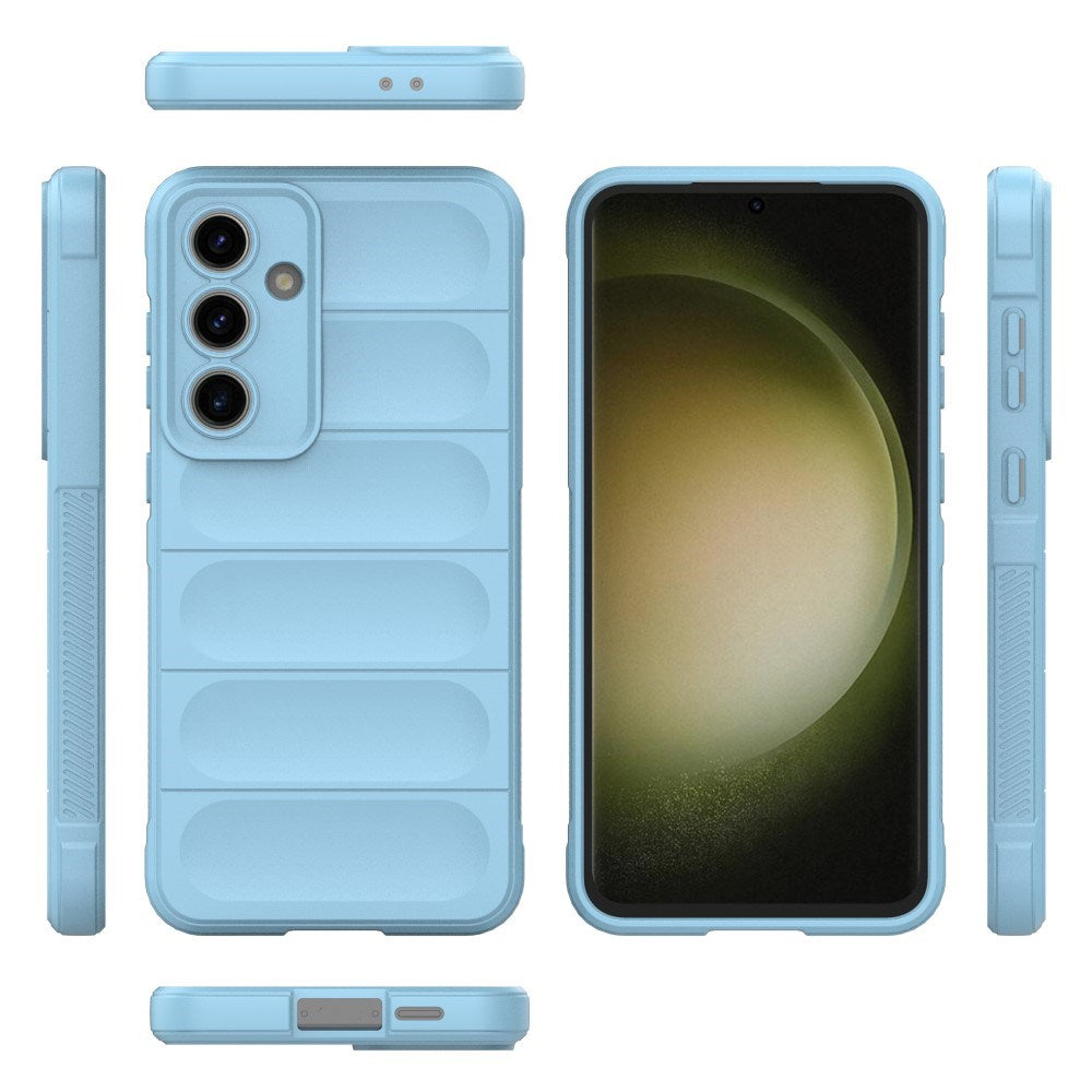 EIDERWOOD Samsung Galaxy S24 FE Fleksibelt Plastik Cover - Blå