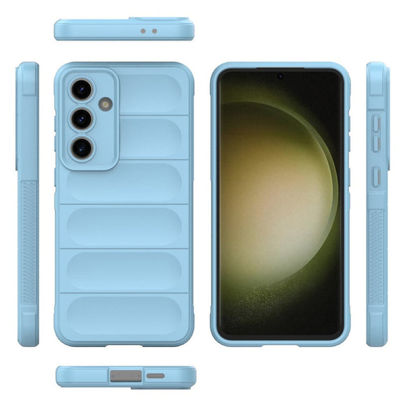 EIDERWOOD Samsung Galaxy S24 FE Fleksibelt Plastik Cover - Blå