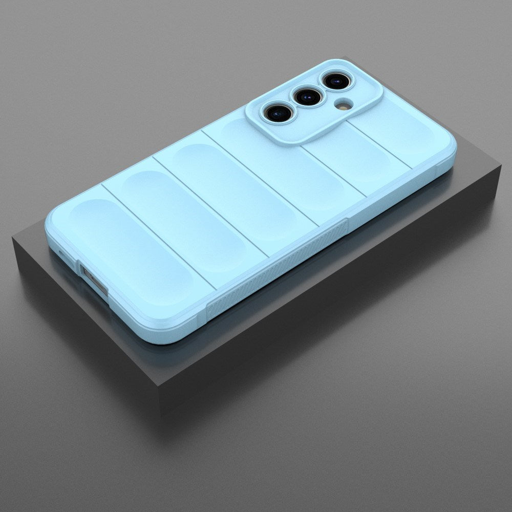 EIDERWOOD Samsung Galaxy S24 FE Fleksibelt Plastik Cover - Blå