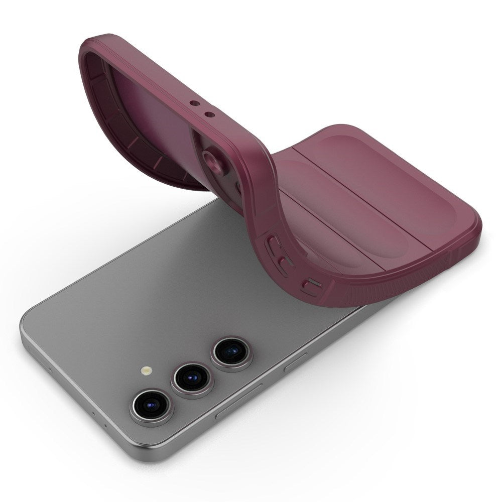EIDERWOOD Samsung Galaxy S24 FE Fleksibelt Plastik Cover - Vinrød