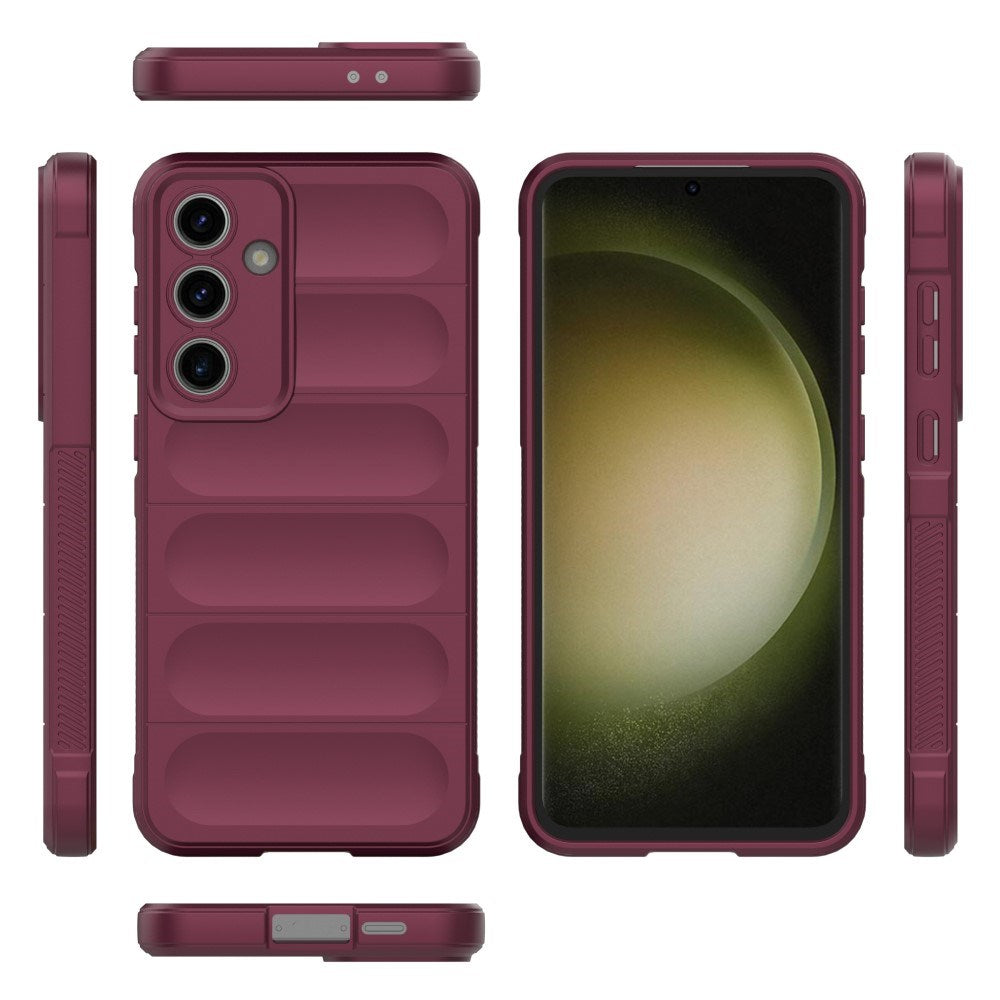 EIDERWOOD Samsung Galaxy S24 FE Fleksibelt Plastik Cover - Vinrød