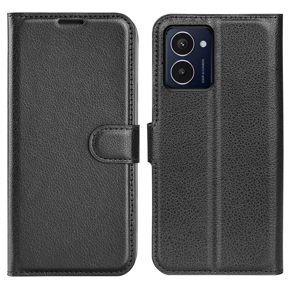 EIDERWOOD HMD Pulse/Pro/Plus Vegansk Læder Flip Cover m. Kortholder & Ståfunktion - Sort