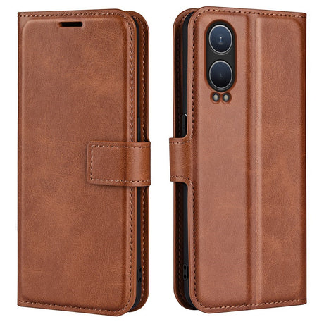 EIDERWOOD OnePlus Nord CE4 Lite (5G) Læder Cover m. Kortholder & Magnetisk Luk - Lysebrun