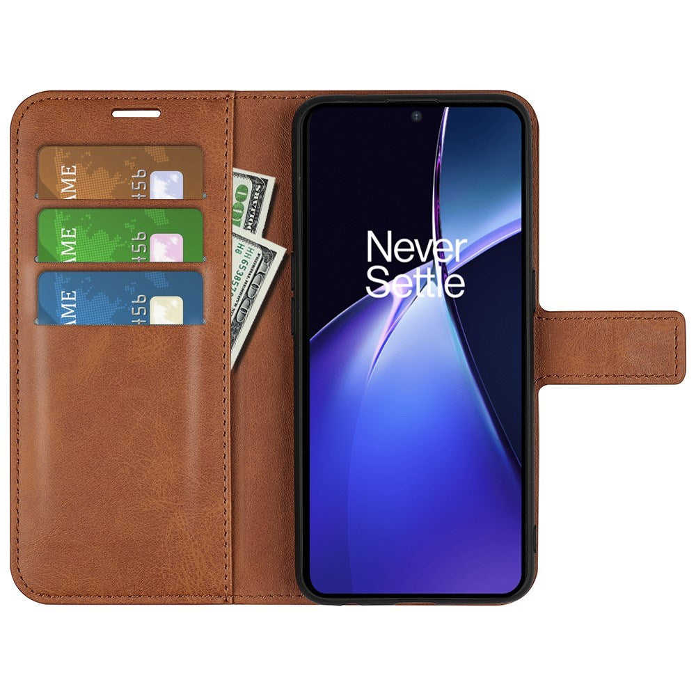 EIDERWOOD OnePlus Nord CE4 Lite (5G) Læder Cover m. Kortholder & Magnetisk Luk - Lysebrun