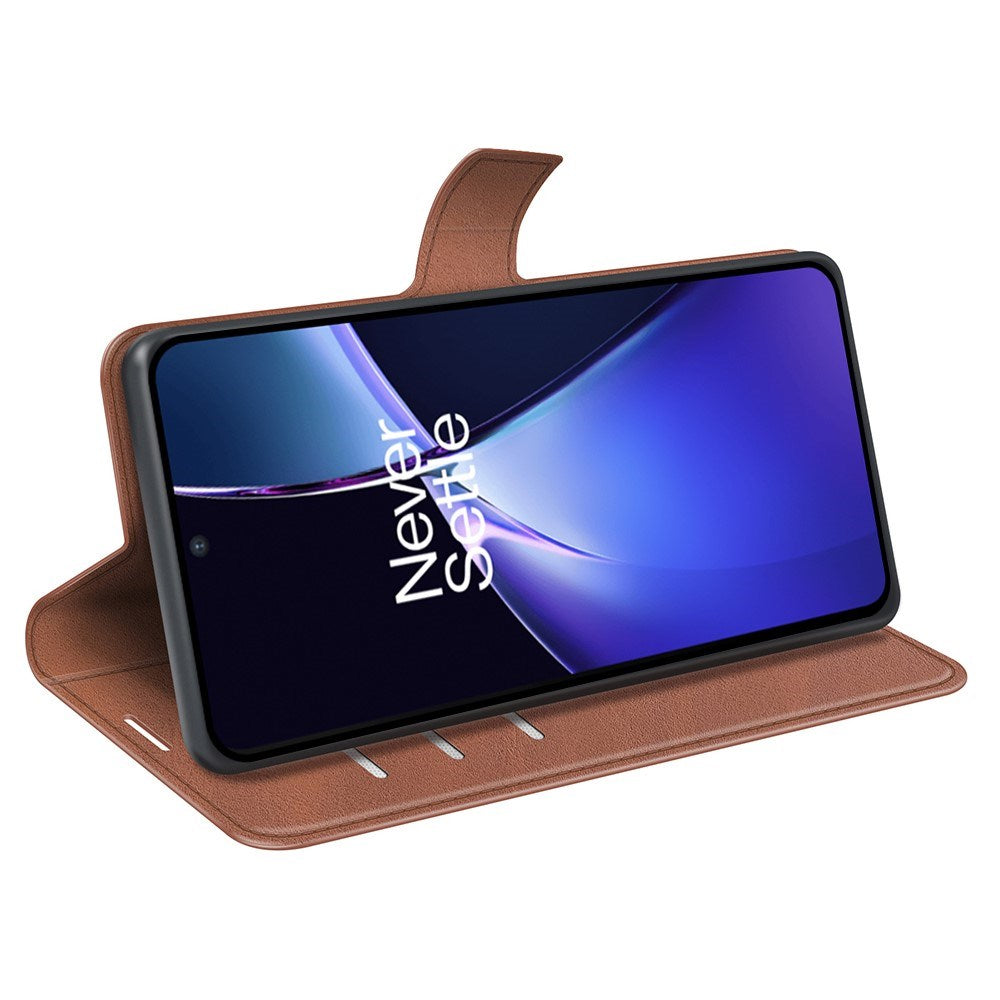 EIDERWOOD OnePlus Nord CE4 Lite (5G) Læder Cover m. Kortholder & Magnetisk Luk - Lysebrun