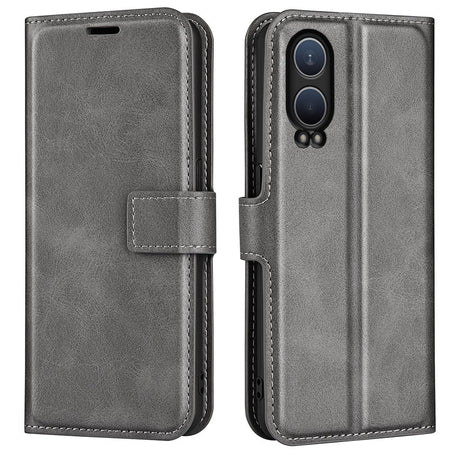 EIDERWOOD OnePlus Nord CE4 Lite (5G) Læder Cover m. Kortholder & Magnetisk Luk - Grå