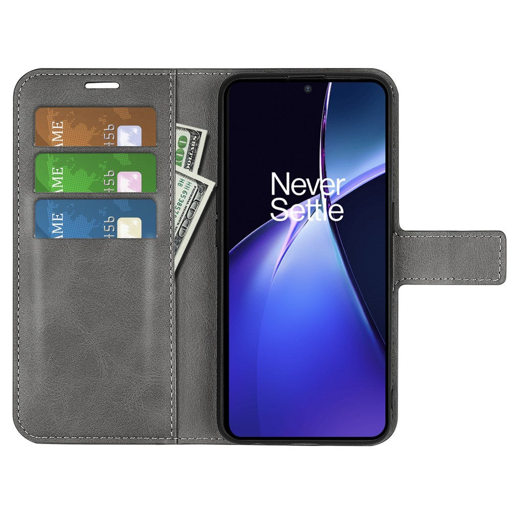 EIDERWOOD OnePlus Nord CE4 Lite (5G) Læder Cover m. Kortholder & Magnetisk Luk - Grå