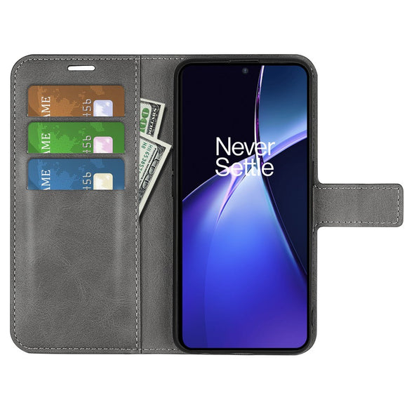 EIDERWOOD OnePlus Nord CE4 Lite (5G) Læder Cover m. Kortholder & Magnetisk Luk - Grå