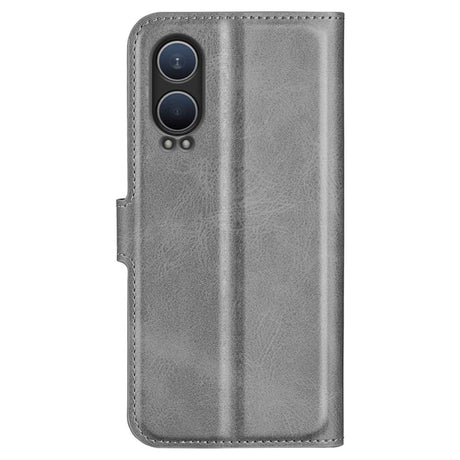 EIDERWOOD OnePlus Nord CE4 Lite (5G) Læder Cover m. Kortholder & Magnetisk Luk - Grå