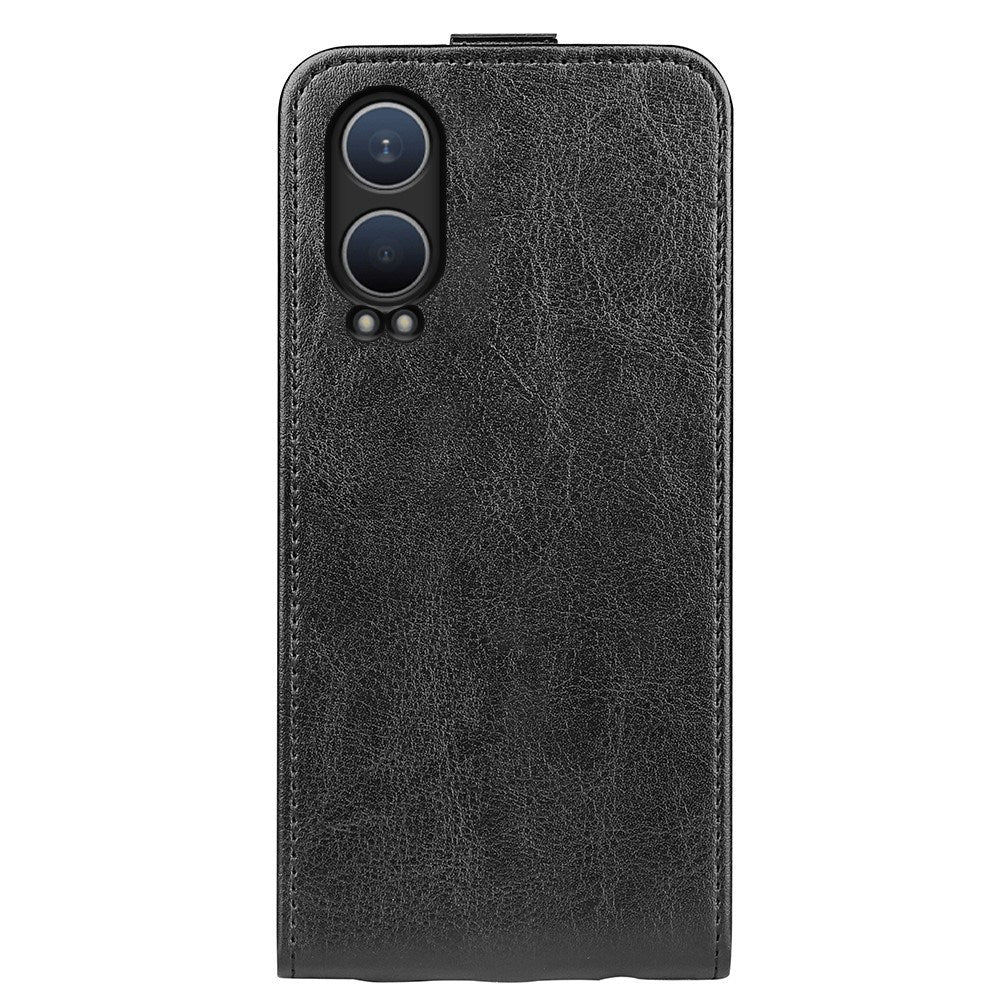 EIDERWOOD OnePlus Nord CE4 Lite (5G) Vertikalt Flip Cover m. Kortholder - Sort