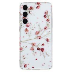 EIDERWOOD Samsung Galaxy S24 FE Fleksibelt Plast Cover m. Motiv - Gennemsigtig / Blomster