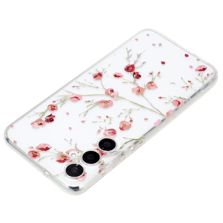 EIDERWOOD Samsung Galaxy S24 FE Fleksibelt Plast Cover m. Motiv - Gennemsigtig / Blomster