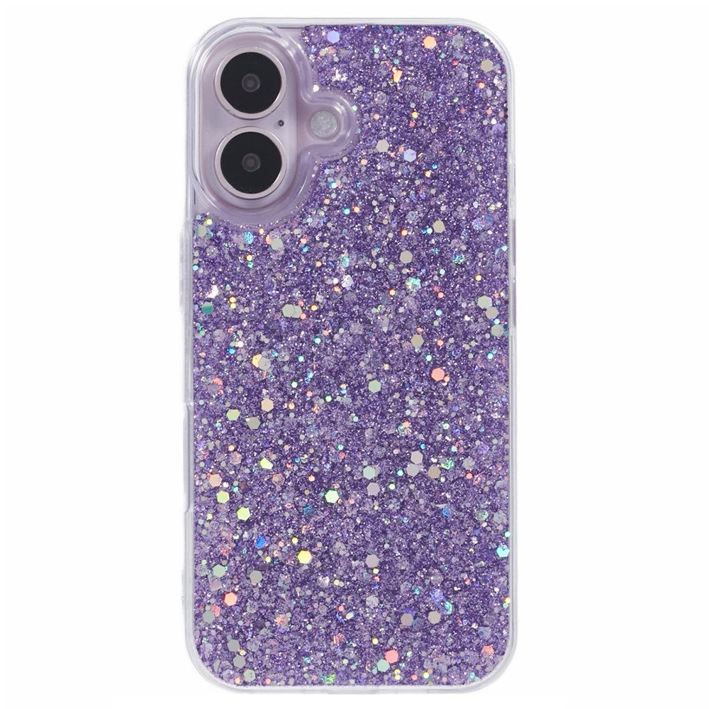 EIDERWOOD iPhone 16 Glitter Cover - Lilla