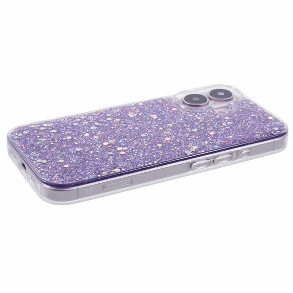 EIDERWOOD iPhone 16 Glitter Cover - Lilla
