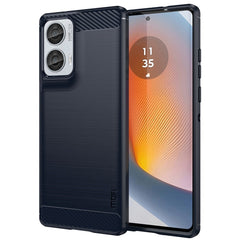 Motorola Moto G85 (5G) / S50 Neo (5G) Brushed Carbon Cover - Blå