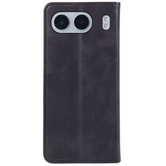 EIDERWOOD OnePlus Nord 4 Kunstlæder Flip Cover m. Kortholder & Ståfunktion - Sort