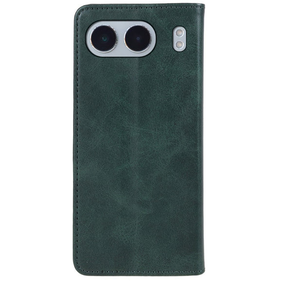 EIDERWOOD OnePlus Nord 4 Kunstlæder Flip Cover m. Kortholder & Ståfunktion - Grøn