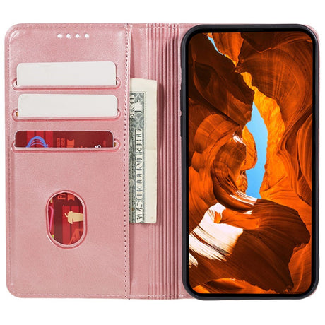 EIDERWOOD OnePlus Nord 4 Kunstlæder Flip Cover m. Kortholder & Ståfunktion - Lyserød