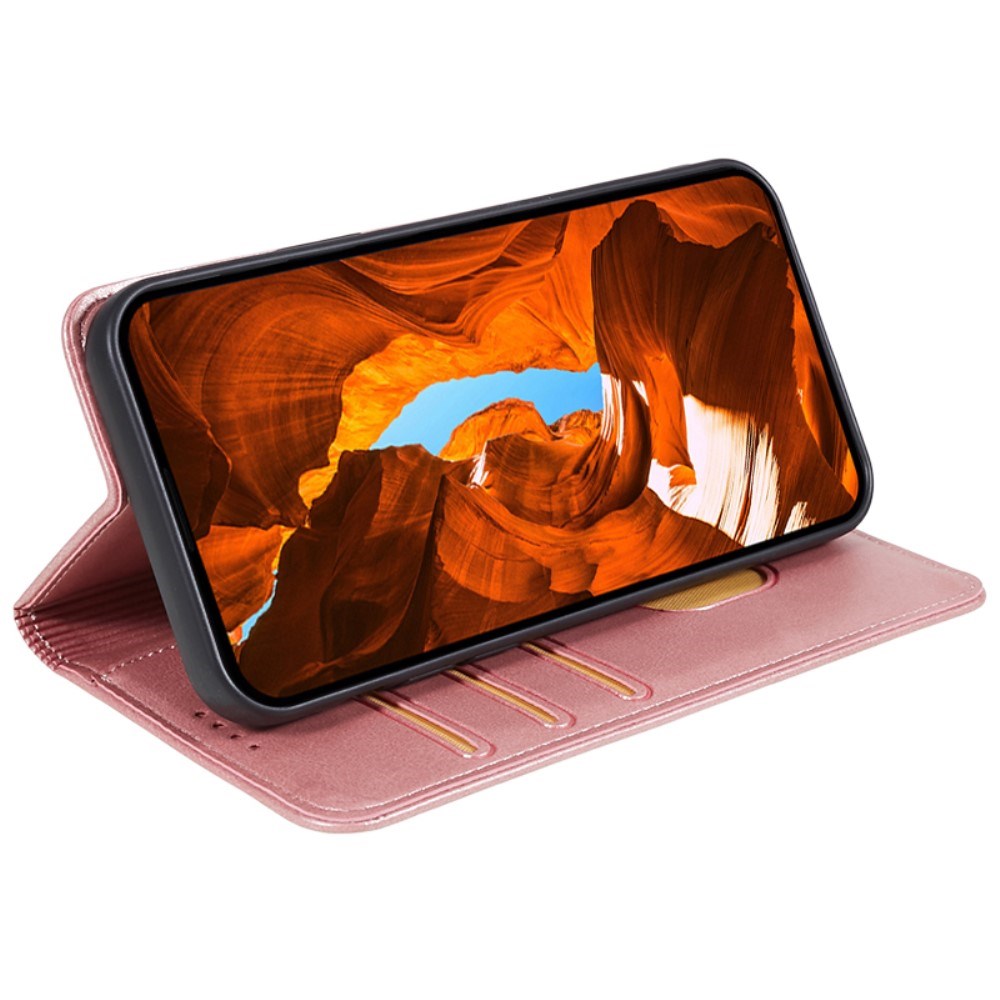 EIDERWOOD OnePlus Nord 4 Kunstlæder Flip Cover m. Kortholder & Ståfunktion - Lyserød
